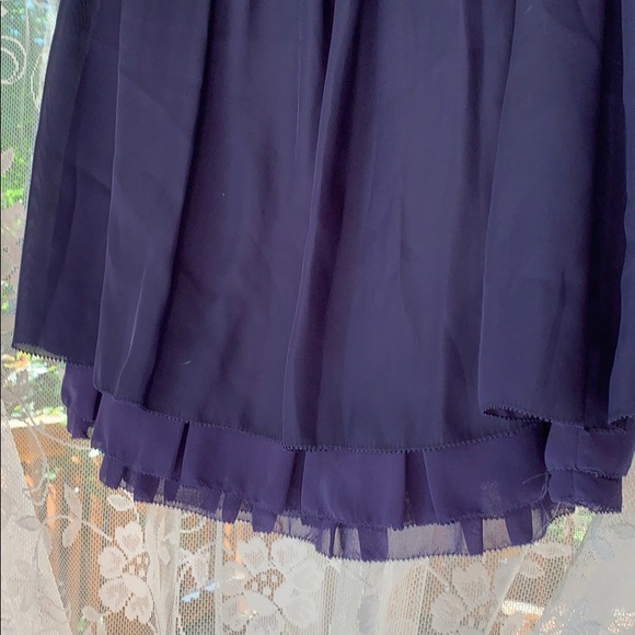 Navy blue layered skirt - Picture 2 of 5